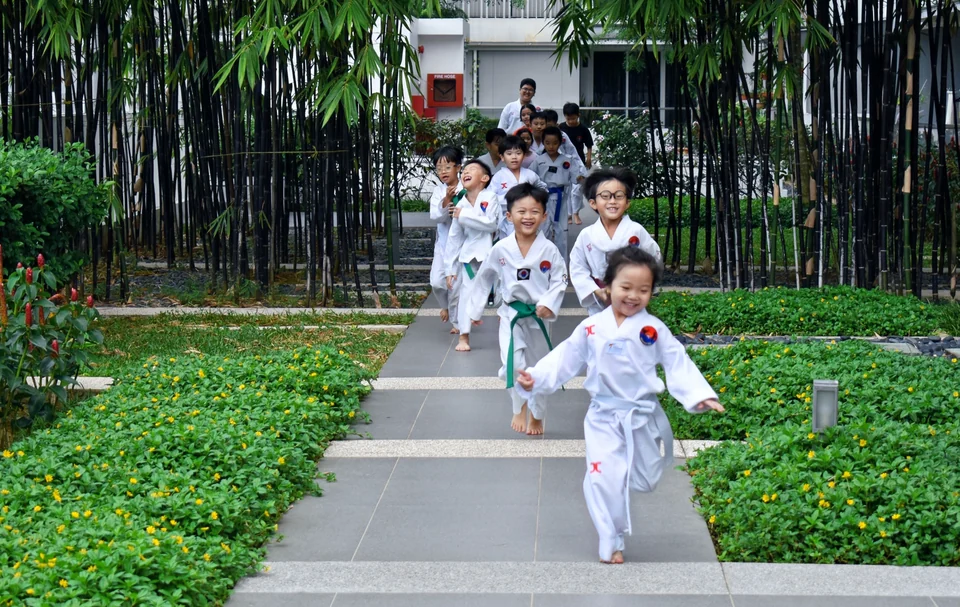 Students during Introduction to Taekwondo SEP Programme
